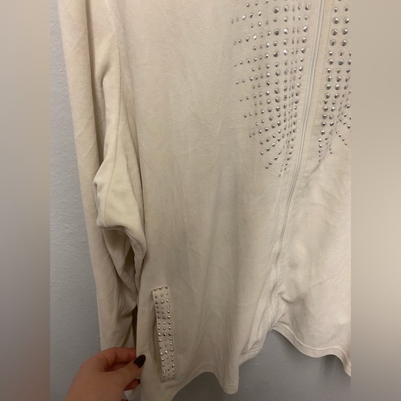 Glitterscape Plus Size 3X Y2K Tracksuit Set Bomber Jacket and Sweatpants. - Picture 3 of 8